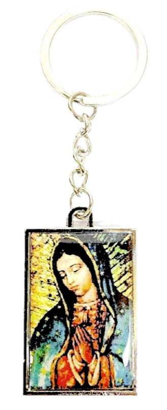 Our Lady of Guadalupe Busto Double Sided Keychain