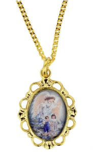 18" Gold Plated Guardian Angel Necklace