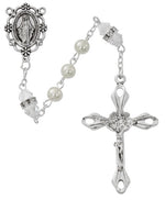 Miraculous Pearl Crystal Rosary