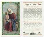Prayer to Saint Anne Holy Prayer Card Laminated (ENGLISH/SPANISH)