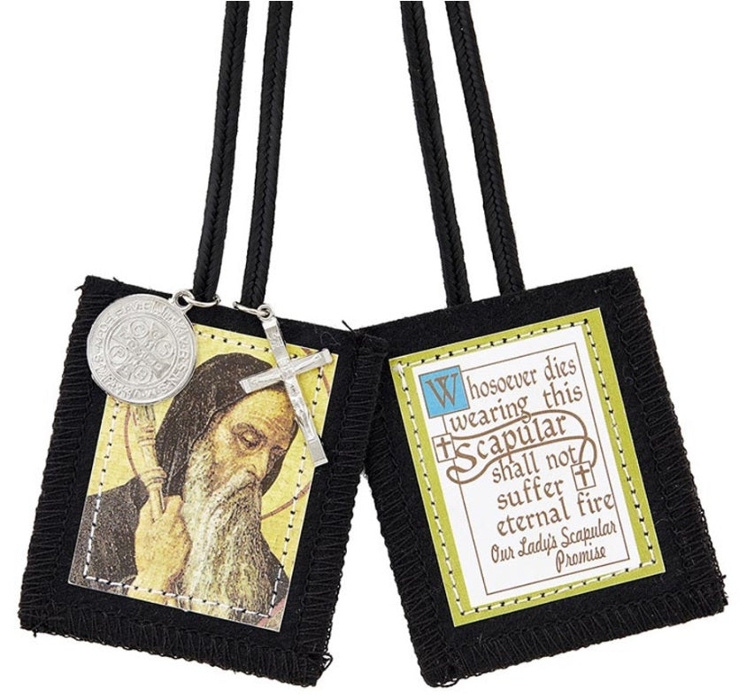 Saint Benedict Scapular with Medals