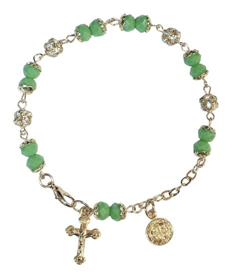 Saint Benedict Medal with Cross Bracelet (MORE COLORS)