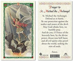 Prayer to Saint Michael the Archangel Holy Prayer Card Laminated