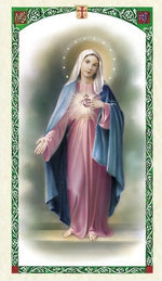 Hail Mary Holy Prayer Card Laminated