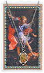 18" Saint Michael Colored Necklace with Prayer Card