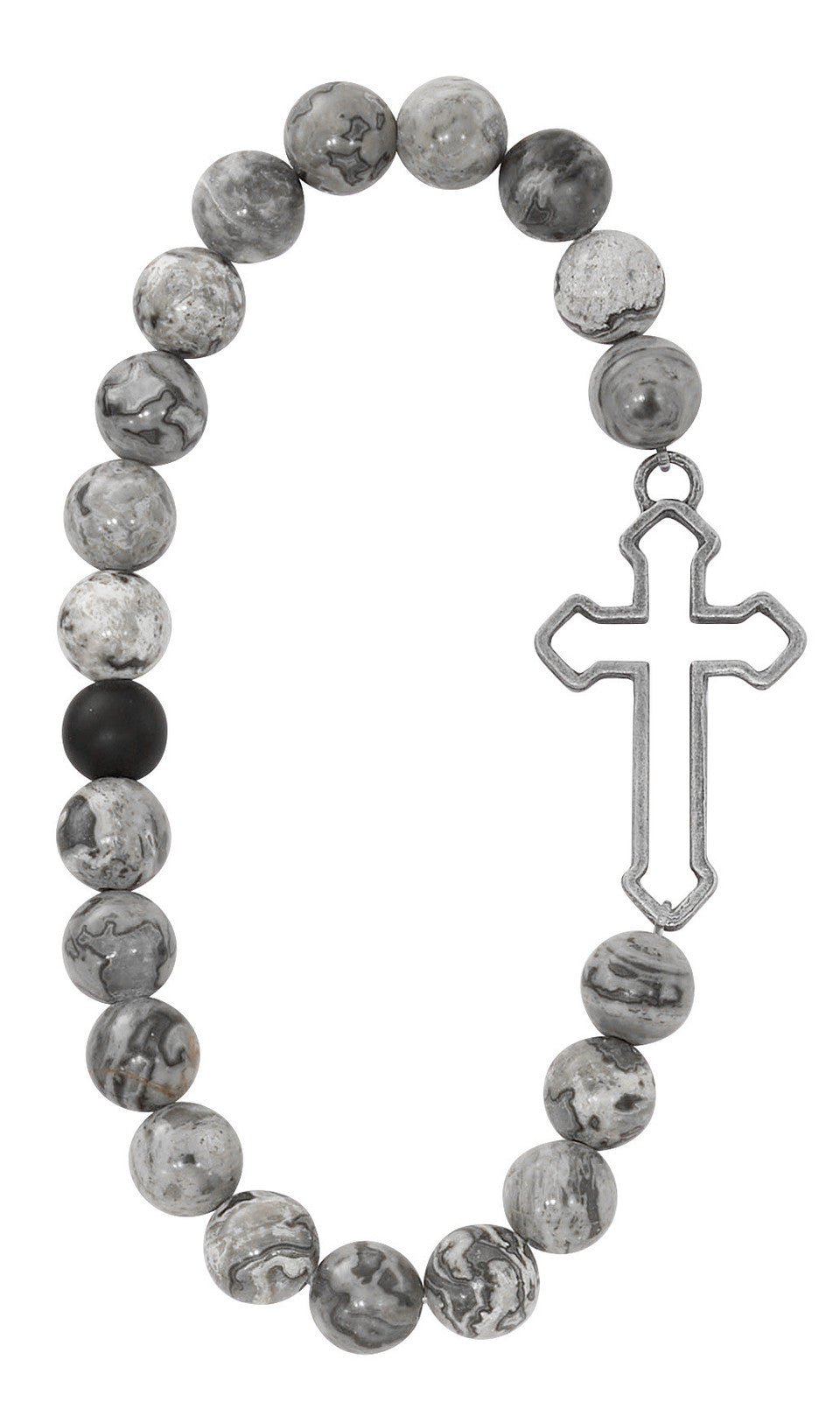 Piccaso Stone Cross Rsry Bracelet