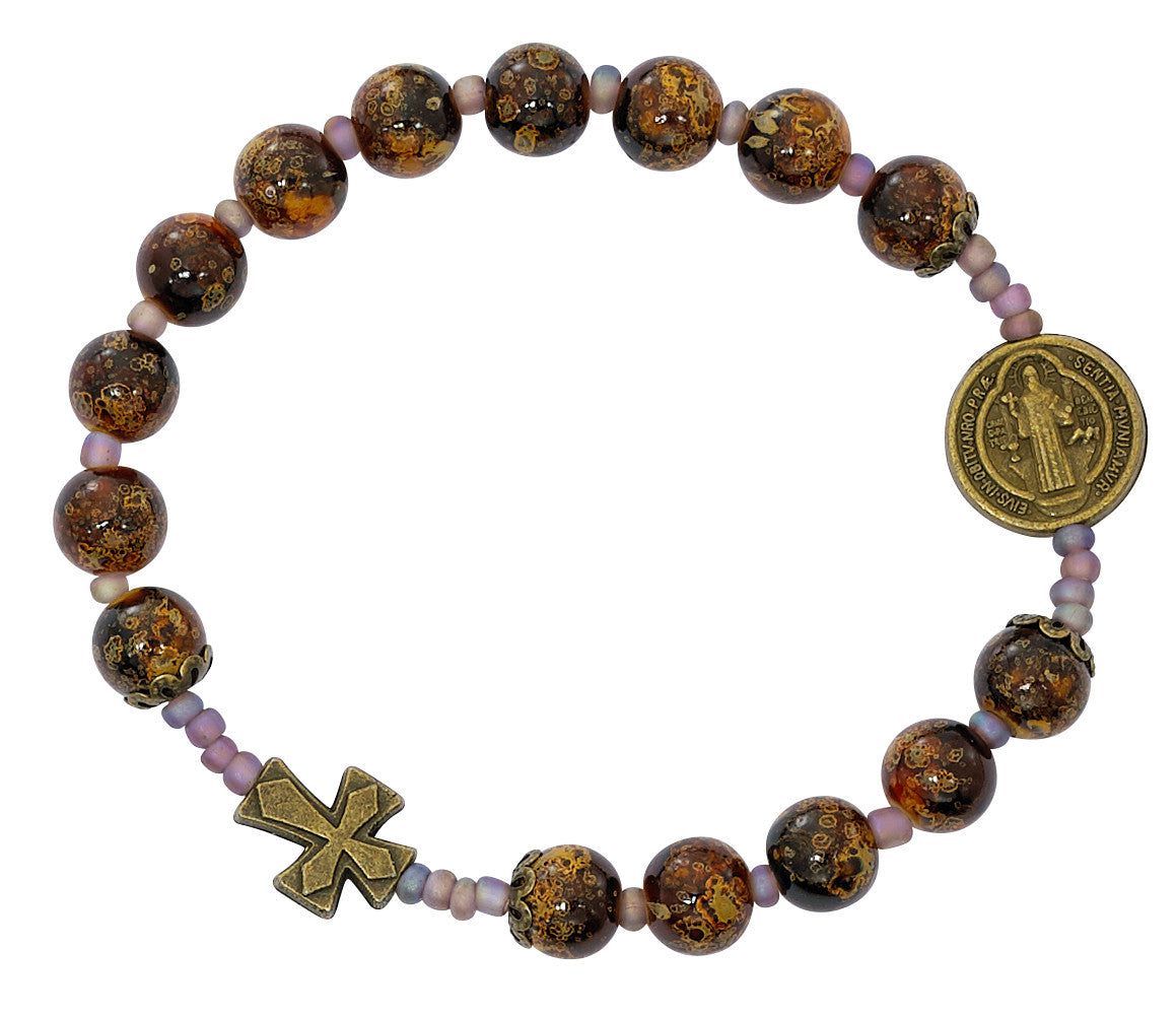 St. Benedict Painted Stretch Bracelet
