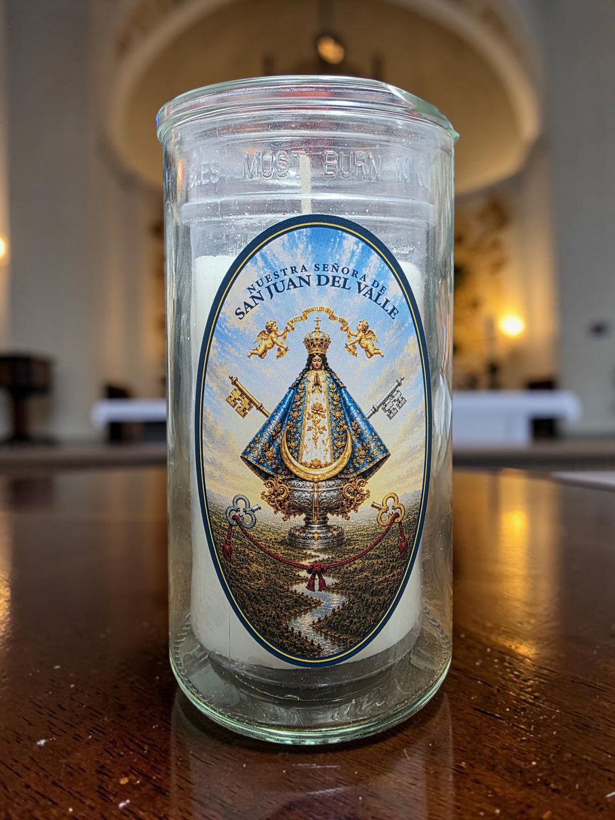 Virgin De San Juan Candle