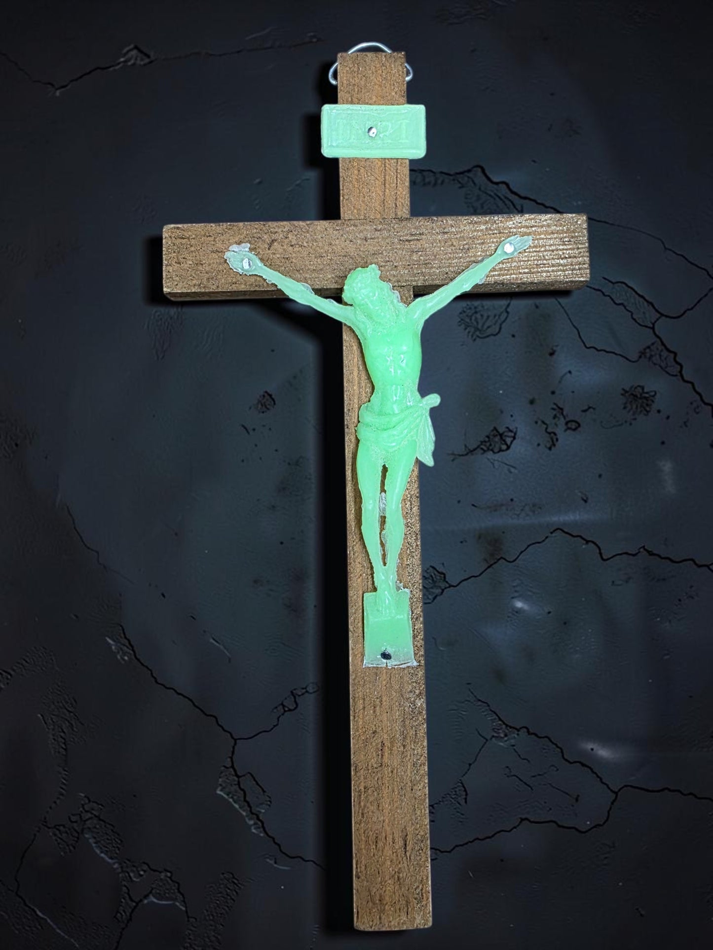 12" Luminous Wood Cross