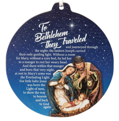 To Bethlehem They Traveled Ornament