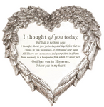 I Thought Of You Today Stepping Stone Wall Plaque