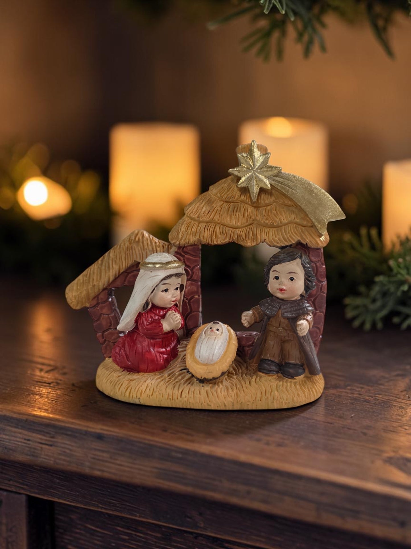 3" Holy Family Stable
