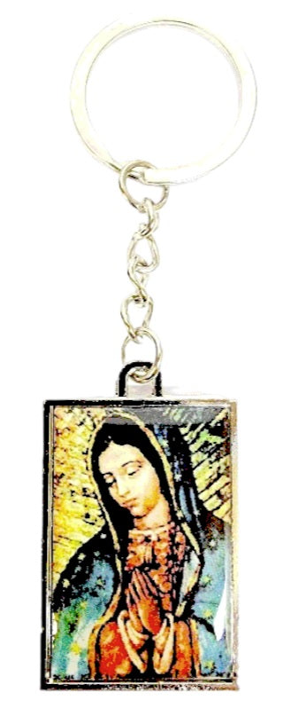Our Lady of Guadalupe Busto Double Sided Keychain