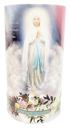 4x7 Three Ladies LED Candle (Lourdes/Mount Carmel/Good Help)