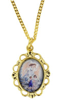 18" Gold Plated Guardian Angel Necklace