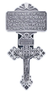 Catholic Crucifix Visor Clip