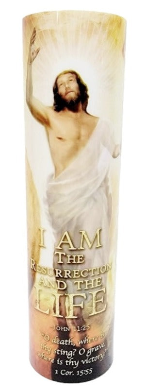 Jesus Resurrection LED Candle