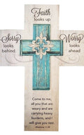 12" Faith Looks Up Wall Cross