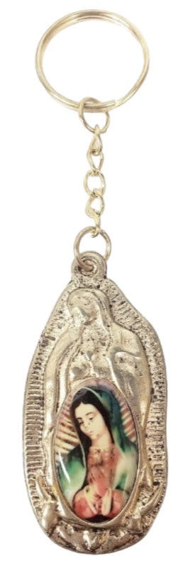 Our Lady of Guadalupe Silhouette with Assorted Saint Key Chain (MORE SAINTS)