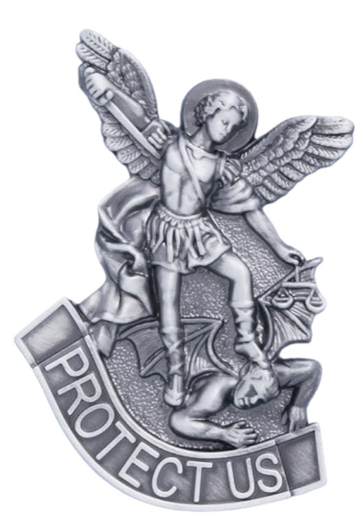 Protect Us Saint Michael Visor Clip
