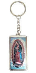 Our Lady of Guadalupe Holographic Rectangular Key Chain
