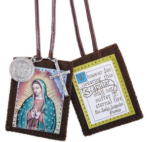 Our Lady of Guadalupe Scapular with Medals