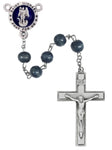 Saint Michael Blue Wood Rosary