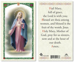 Hail Mary Holy Prayer Card Laminated