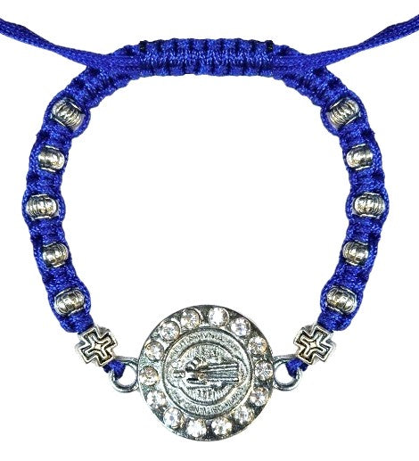 Saint Benedict Medal Cord Bracelet (MORE COLORS)