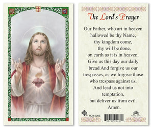 The Lord's Prayer Holy Prayer Card Laminated (ENGLISH/SPANISH)