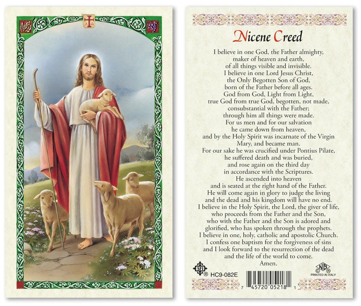 Nicene Creed Holy Prayer Card Laminated (ENGLISH/SPANISH)