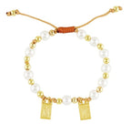 Gold Plated Scapular Cord Bracelet
