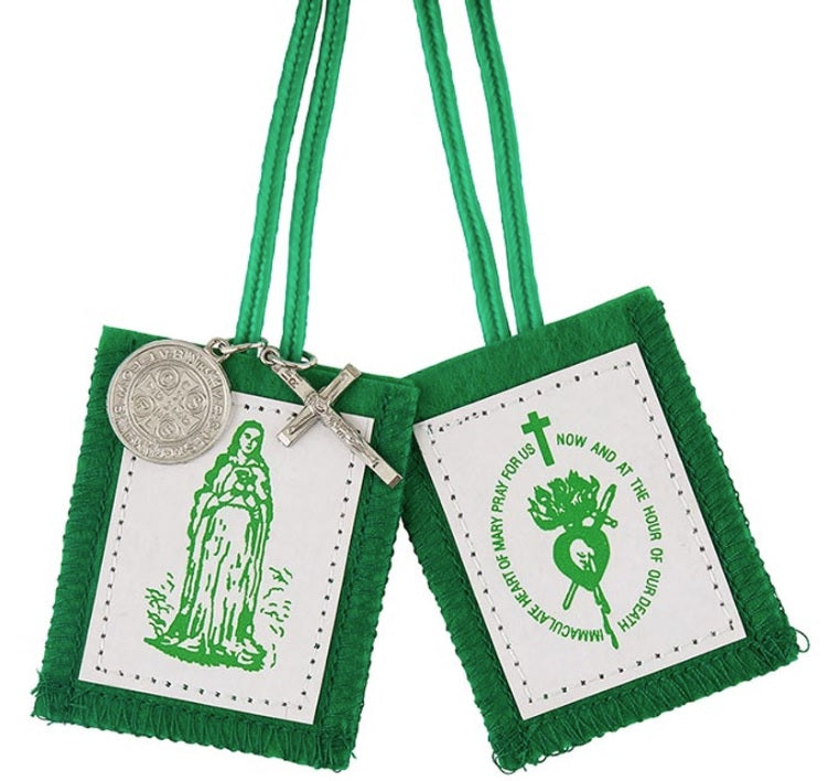 The Green Scapular with Medals