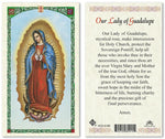 Our Lady of Guadalupe Holy Prayer Card Laminated (ENGLISH/SPANISH)