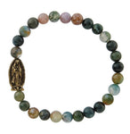 Our Lady of Guadalupe Vintage Stone Stretch Bracelet