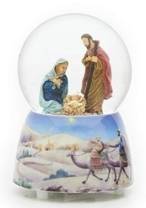 5" Musical Holy Family Water Globe