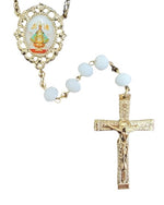 Our Lady of San Juan White Crystal Rosary