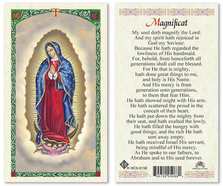 Magnificat Holy Prayer Card Laminated (ENGLISH/SPANISH) – San Juan ...