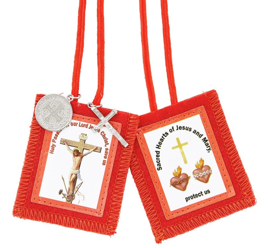 Passion Scapular with Medals