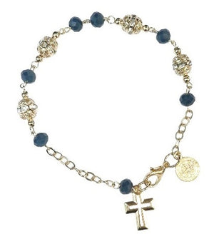 Saint Benedict Medal with Cross Bracelet (MORE COLORS)