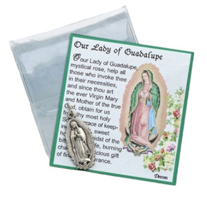 Our Lady of Guadalupe Prayer and Pendant