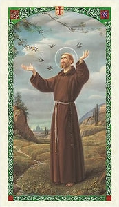 Novena Prayer to St. Francis of Assisi Holy Prayer Card Laminated