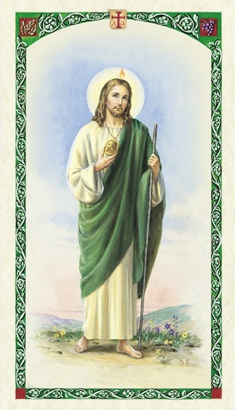 Prayer to St. Jude Thaddeus Holy Prayer Card Laminated (ENGLISH/SPANISH)