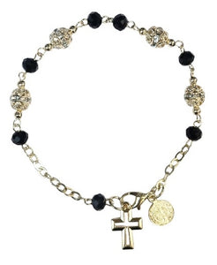 Saint Benedict Medal with Cross Bracelet (MORE COLORS)