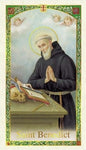 Prayer to Saint Benedict Holy Prayer Card Laminated (ENGLISH/SPANISH)