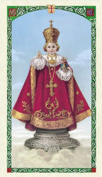 Infant of Prague Novena Prayer Holy Prayer Card Laminated (ENGLISH/SPANISH)
