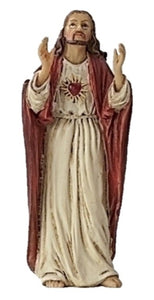 3.5" Sacred Heart of Jesus Statue with Prayer Card