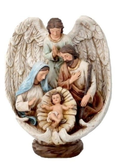 8" Holy Family With Guardian Angel