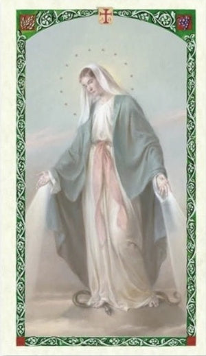 Prayer for Grace to Our Lady Holy Prayer Card Laminated (ENGLISH/SPANISH)