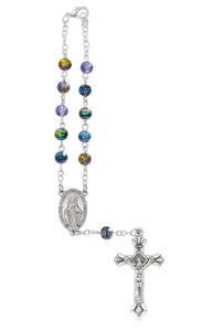 Miraculous Multi-color Purple Car Rosary